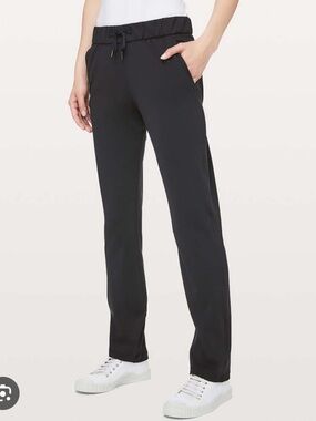 lululemon athletica Black Straight-Leg Jogger Pants